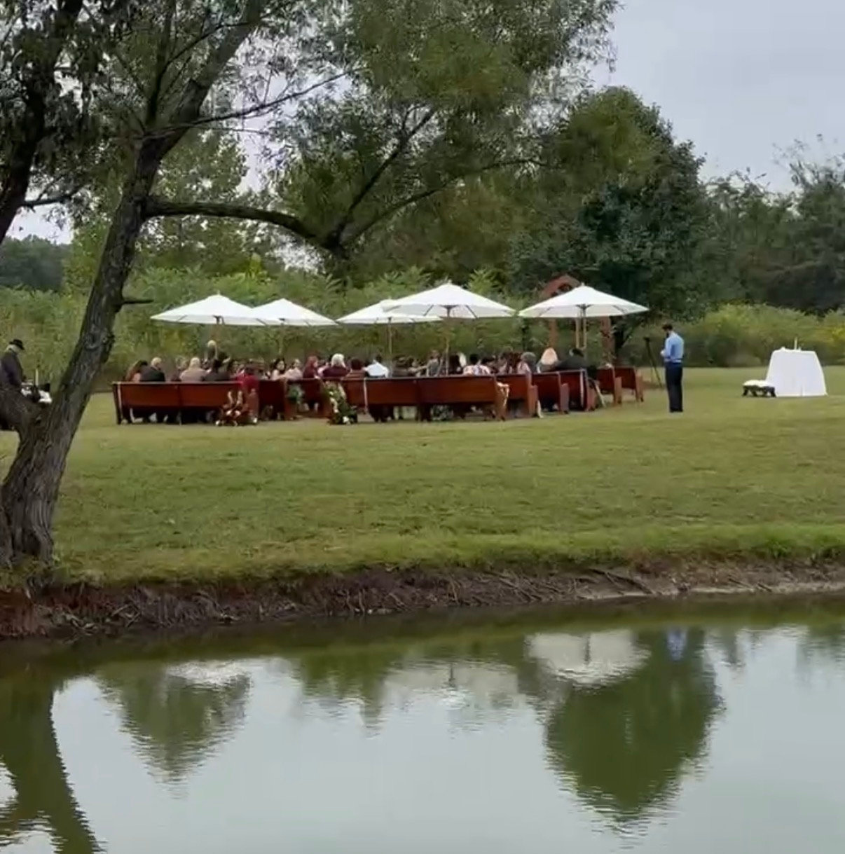 Event tent on the grounds